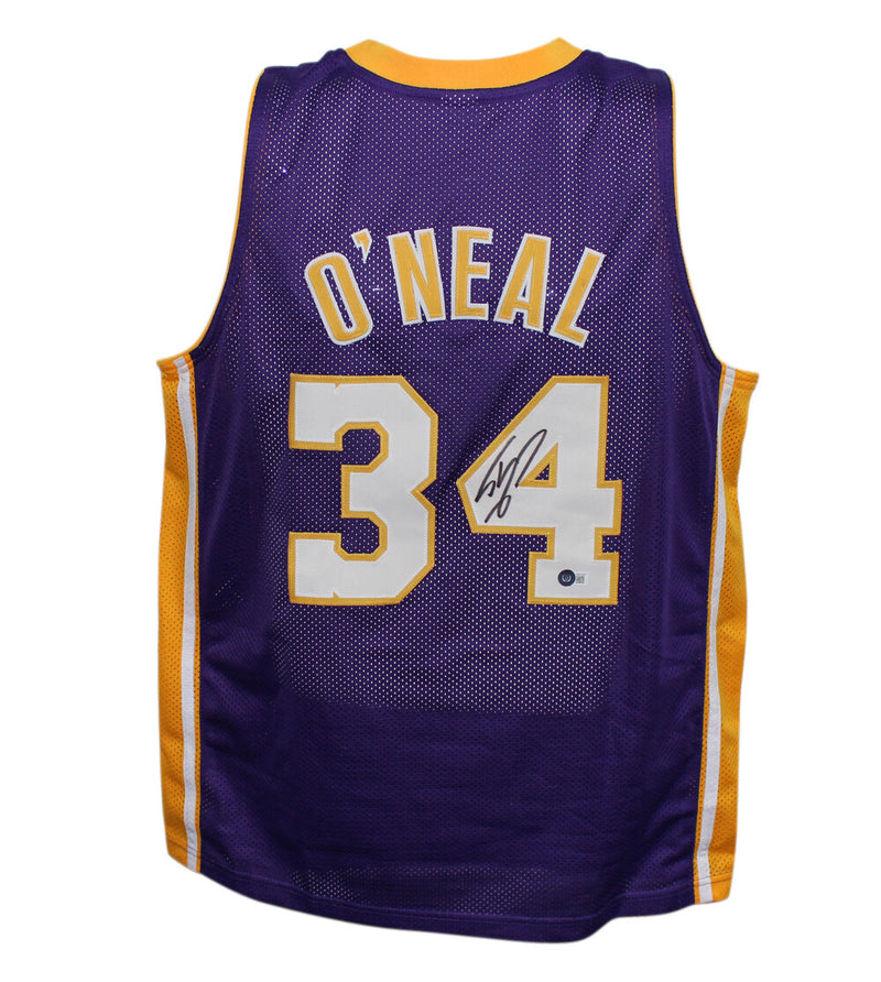 Shaquille O'Neal Signed Los Angeles Lakers Custom Jersey (Beckett BAS)
