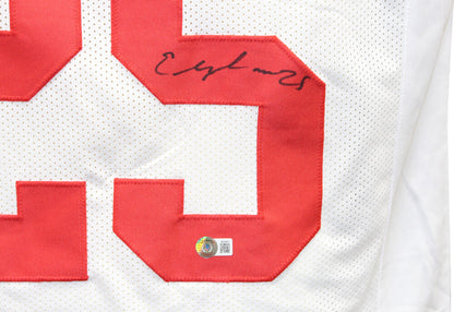 Elijah Mitchell Autographed White Custom Football Jersey