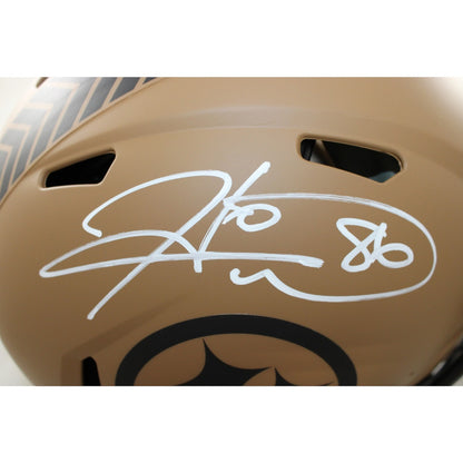 Hines Ward Signed Pittsburgh Steelers 2023 Salute to Service Proline Helmet