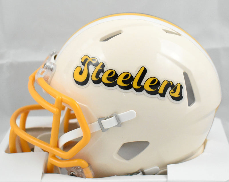 Hines Ward Autographed Pittsburgh Steelers Retro Mini Helmet