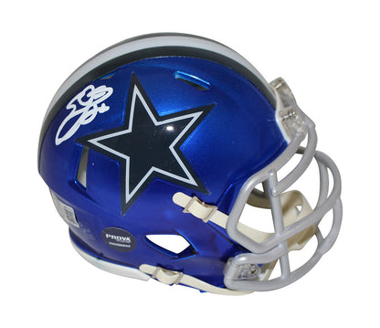 Emmitt Smith Autographed Dallas Cowboys Riddell Flash Mini Helmet Beckett