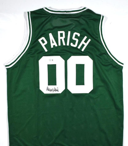 Robert Parish Autographed Green Custom Basketball Jersey