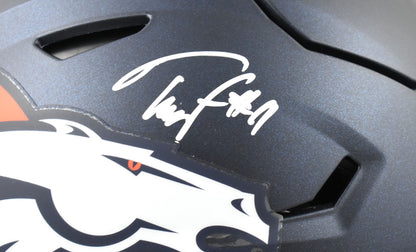 Troy Franklin Signed Denver Broncos Full Size Speedflex Helmet