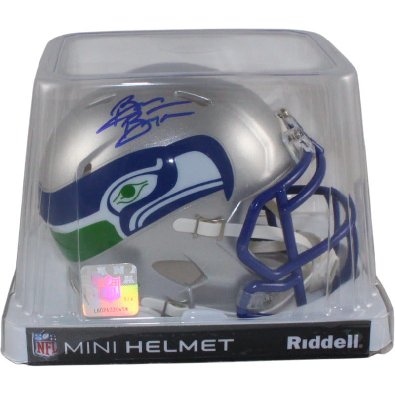 Brian Bosworth Autographed Seattle Seahawks Throwback Mini Helmet (BAS)