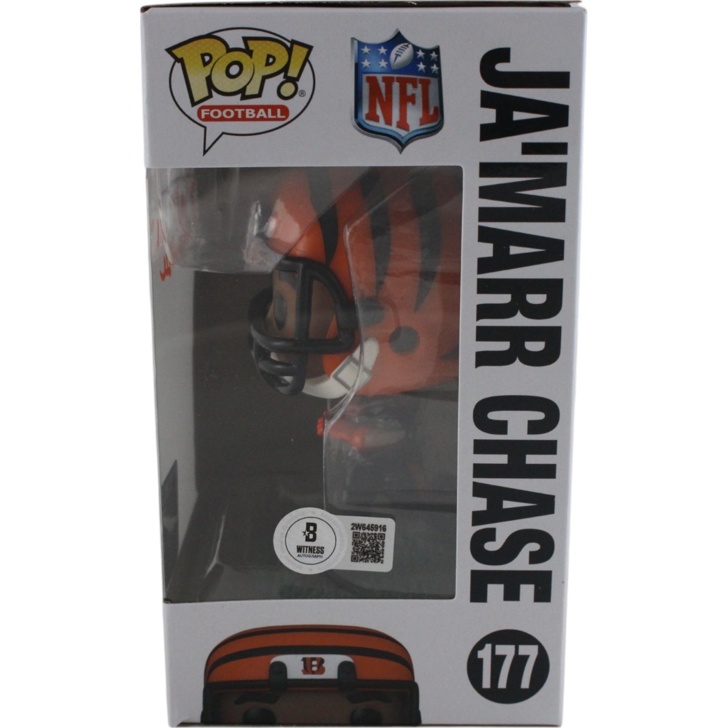 Ja'Marr Chase Cincinnati Bengals Autographed Funko Pop! #177