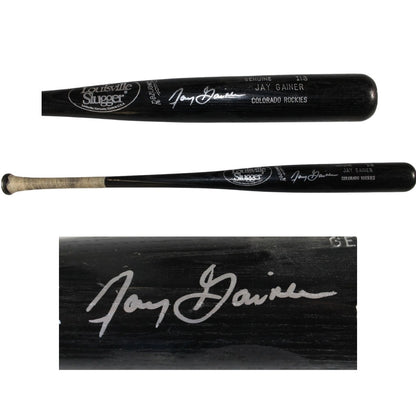 Jay Gainer Autographed Colorado Rockies Game Used Louisville Slugger Bat
