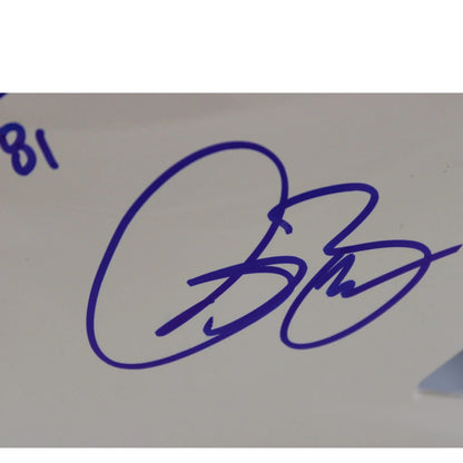 Kurt Warner, Torry Holt, Marshall Faulk, & Isaac Bruce Signed Rams Retro Helmet