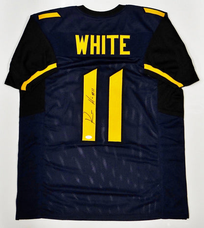 Kevin White Autographed Blue and Yellow Custom Jersey