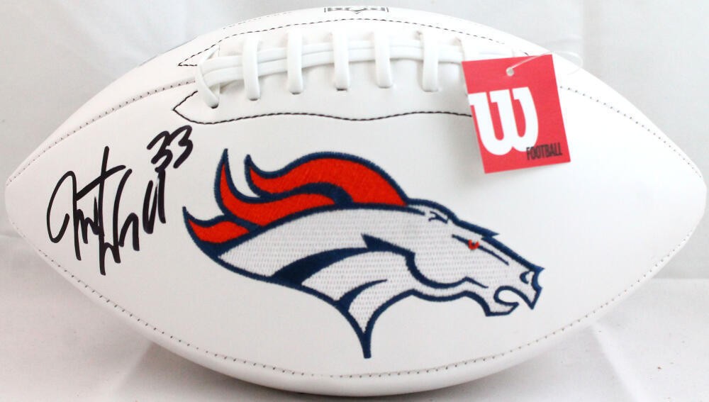 Javonte Williams Autographed Denver Broncos Wilson Logo Football