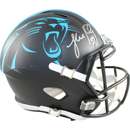 Luke Kuechly Signed Carolina Panthers Full Size Helmet - 2022 Alternate