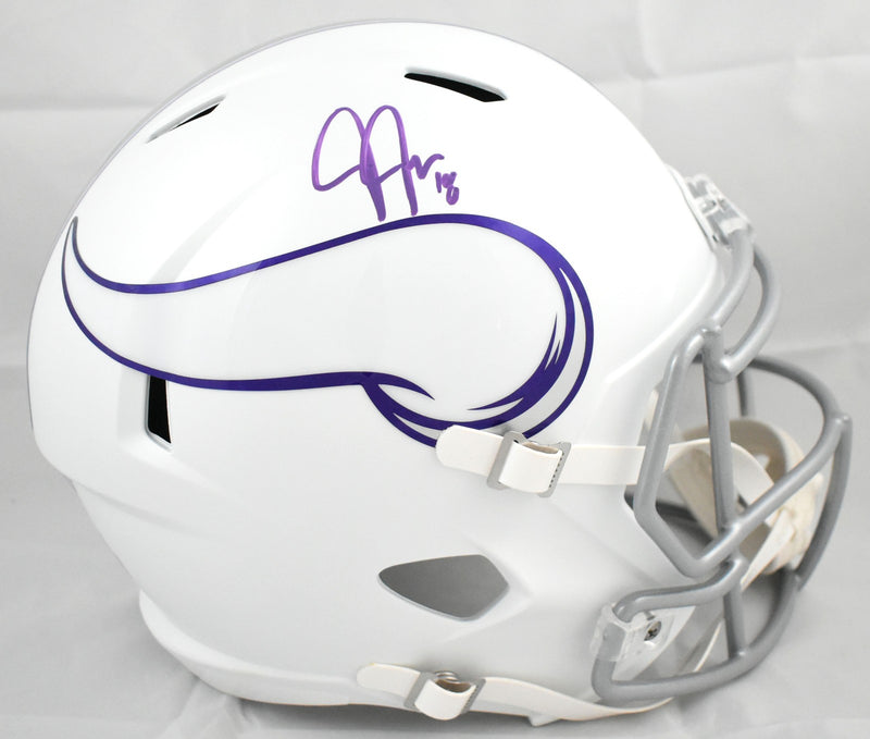 Justin Jefferson Autographed Minnesota Vikings 2024 Alternate Speed Helmet
