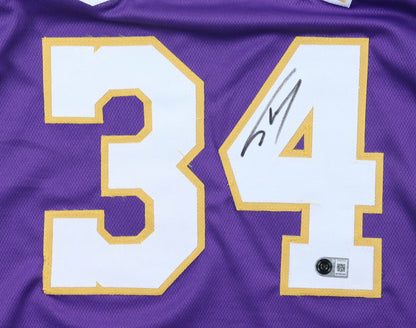 Shaquille O'Neal Signed Los Angeles Lakers Gold Custom Jersey
