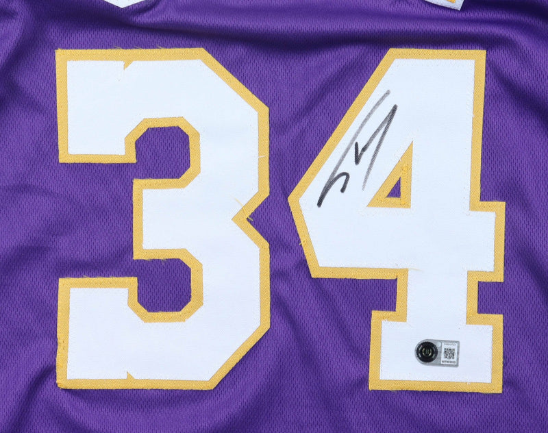 Shaquille O'Neal Signed Los Angeles Lakers Gold Custom Jersey