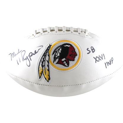 Mark Rypien Autographed Washington Redskins Logo Football (SB MVP)