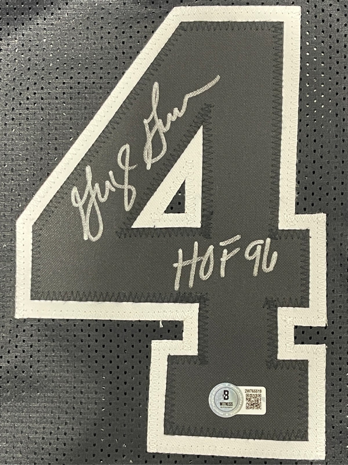 George Gervin Signed San Antonio Spurs Custom Jersey HOF 96 BAS COA