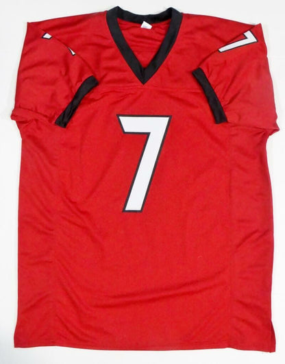 D'Andre Swift Autographed Red Custom College Style Jersey