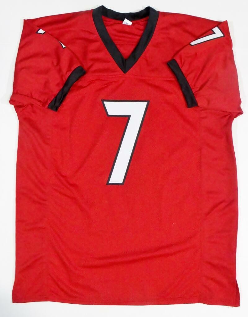 D'Andre Swift Autographed Red Custom College Style Jersey
