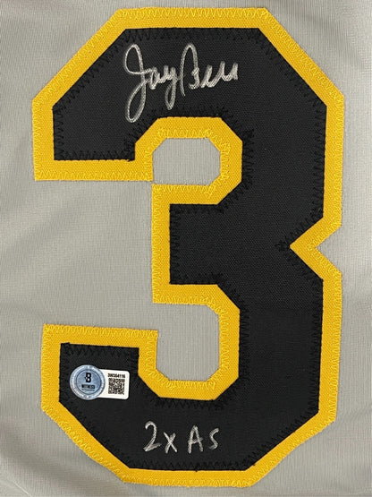 Jay Bell Signed Pittsburgh Pirates Custom Jersey (Beckett BAS)