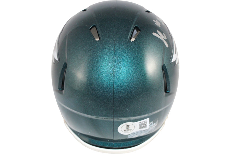 Jihaad Campbell Philadelphia Eagles Signed Mini Helmet Beckett