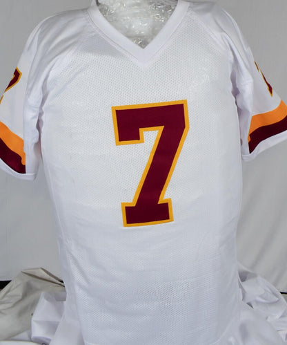 Joe Theismann Signed White Custom Jersey - '83 MVP' Inscribed