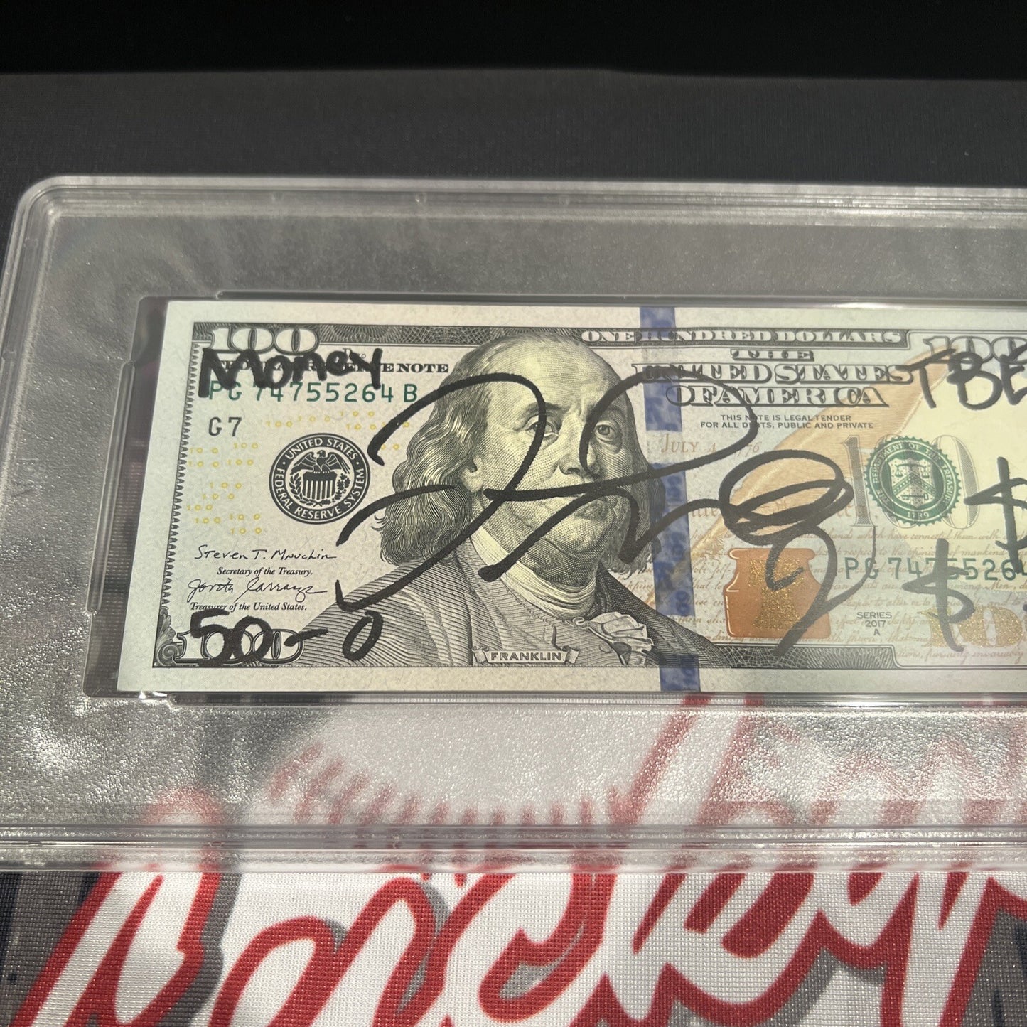 Floyd Mayweather Jr. Signed $100 Bill with 4 Inscriptions (PSA)
