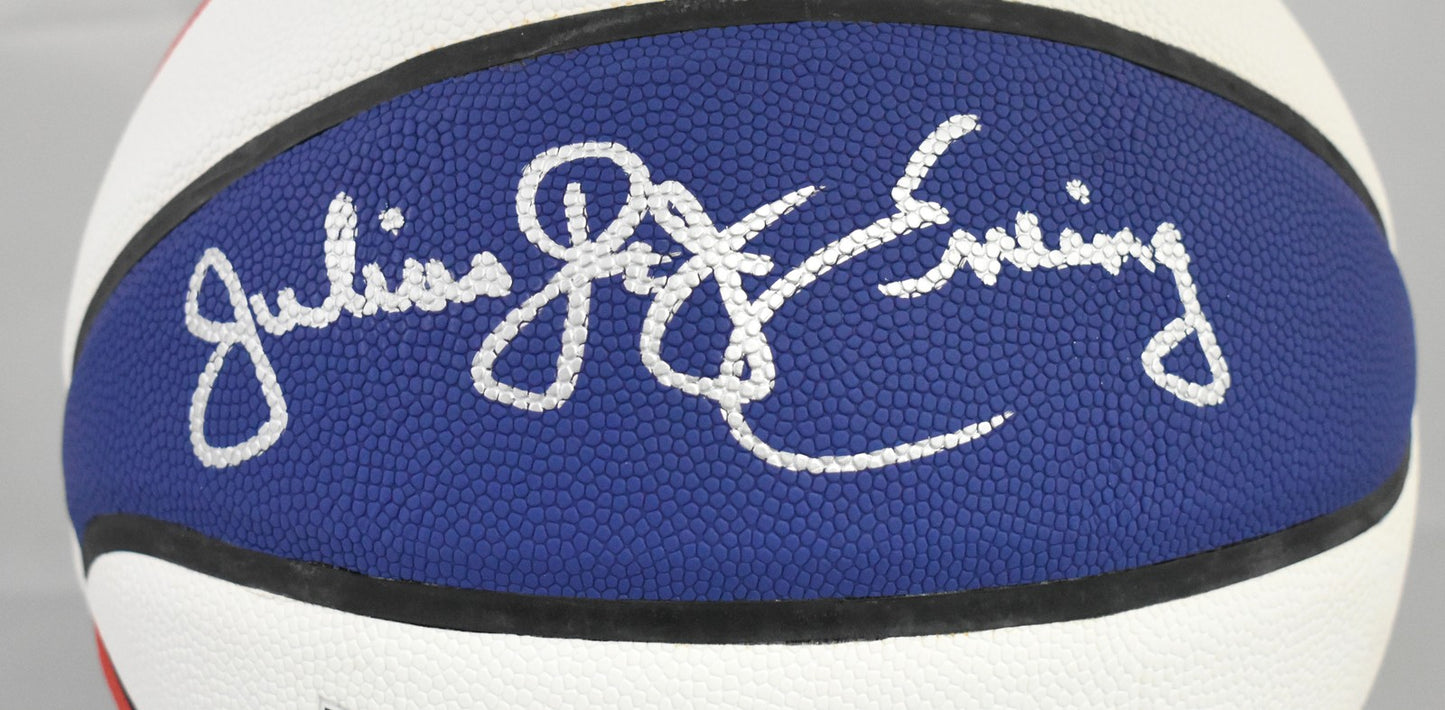 Julius Erving Autographed ABA Wilson Basketball