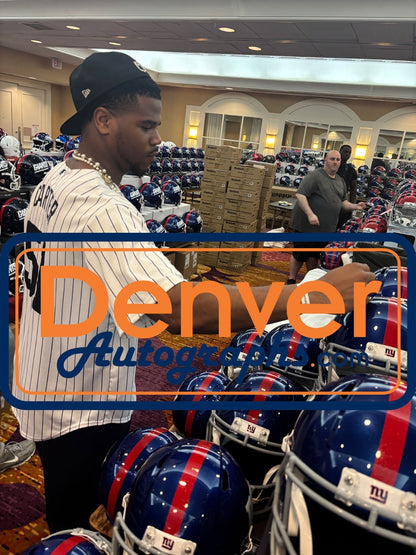 Abdul Carter Signed New York Giants Full Size Replica Helmet
