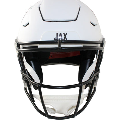 Travis Hunter Autographed Jacksonville Jaguars 2024 Alternate SpeedFlex Helmet