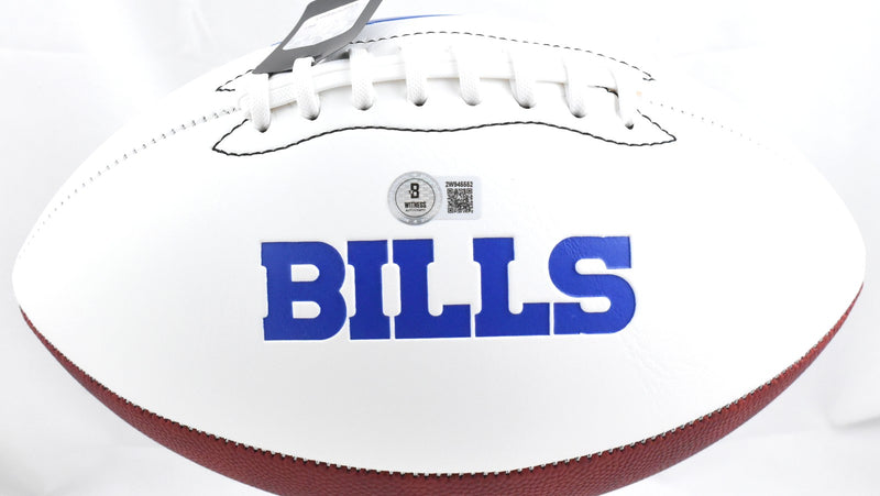 Keon Coleman Autographed Buffalo Bills Logo Football
