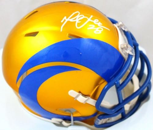 Marshall Faulk Autographed St. Louis Rams Flash Speed Mini Helmet