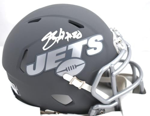 Breece Hall Signed New York Jets Slate Speed Mini Helmet