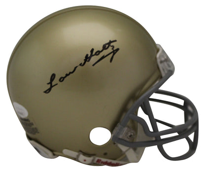 Lou Holtz Notre Dame Fighting Irish Signed VSR4 Mini Helmet