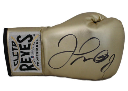 Floyd Mayweather Jr Signed Cleto Reyes Gold Boxing Glove (BAS)