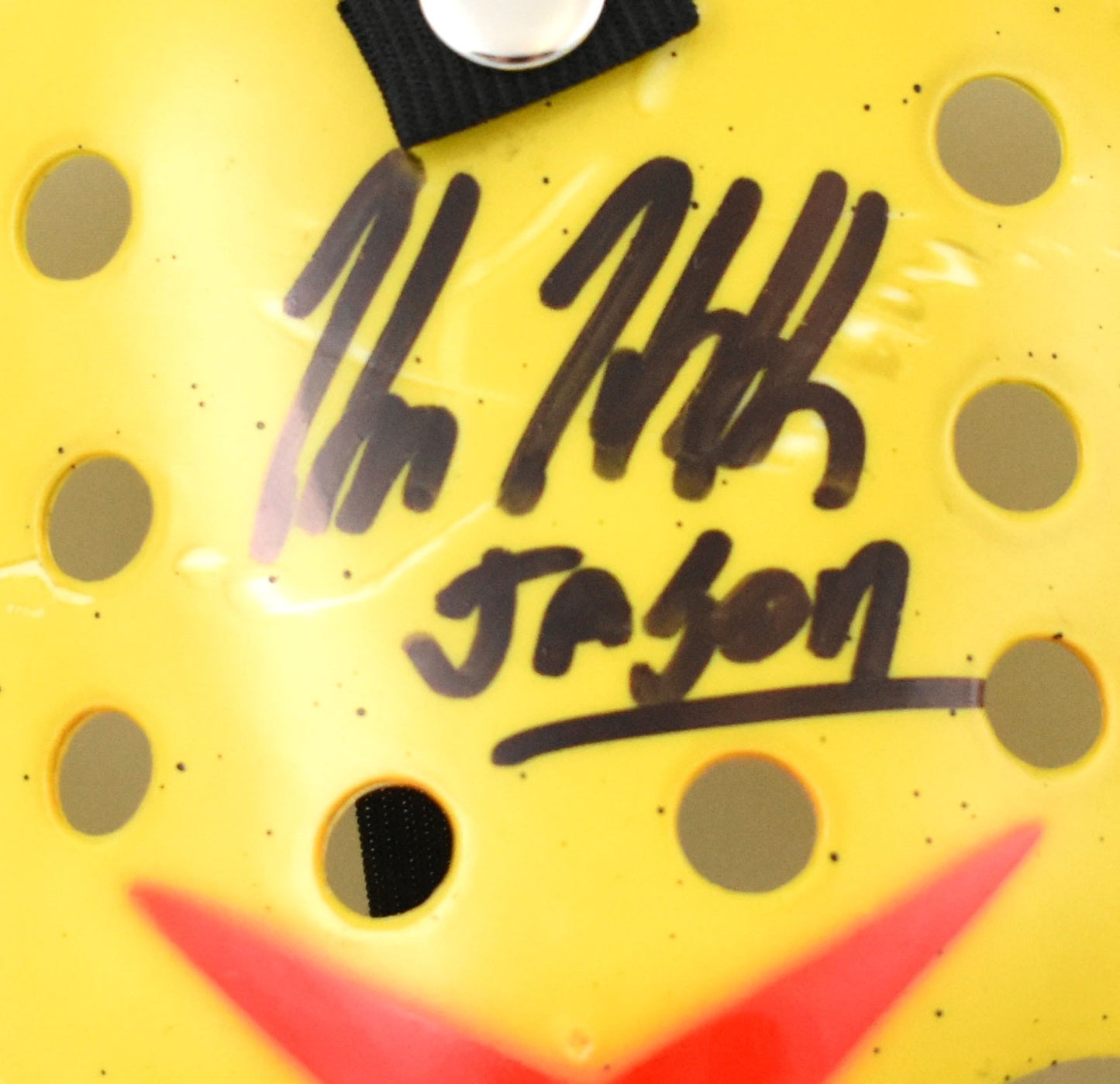 Kane Hodder Signed Friday the 13th Jason Mask with "Jason" Inscription