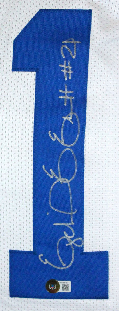 Ezekiel Elliott Autographed White Custom Football Jersey