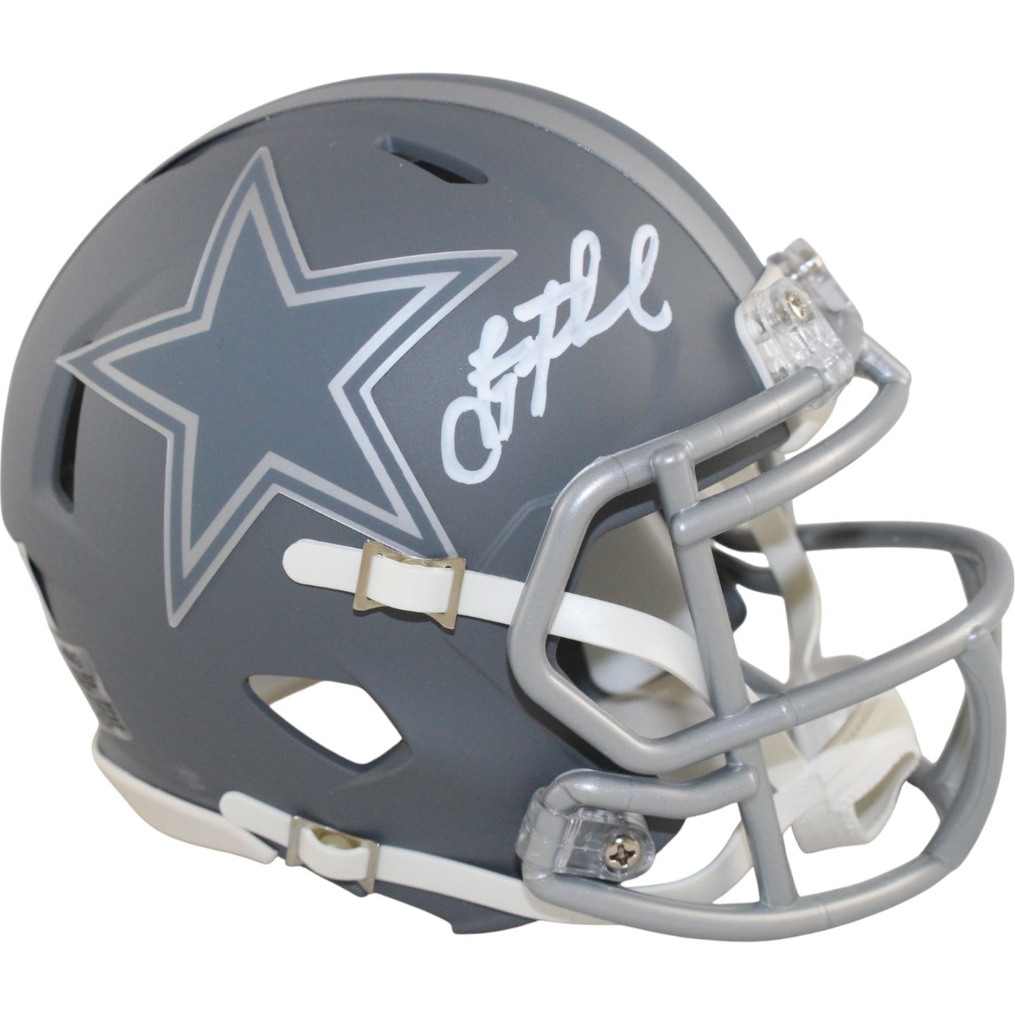 Troy Aikman Dallas Cowboys Signed Slate Series Mini Helmet