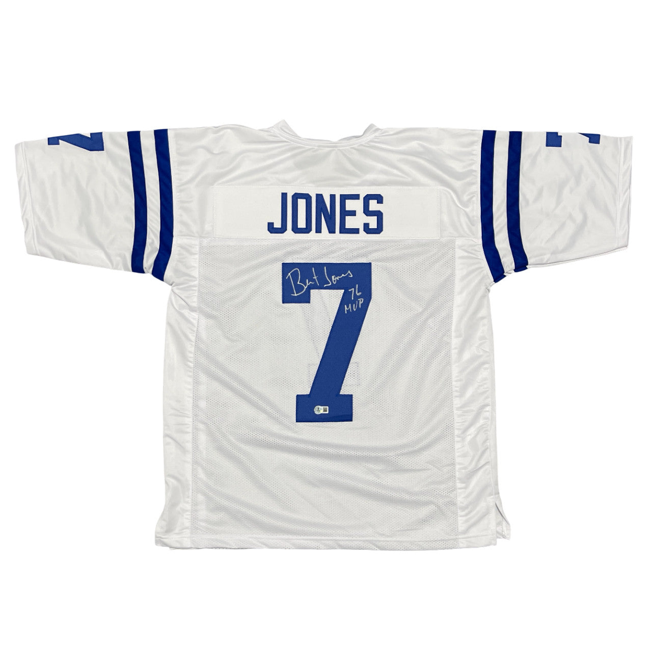Bert Jones Signed Indianapolis Colts Custom Jersey '76 MVP Beckett BAS