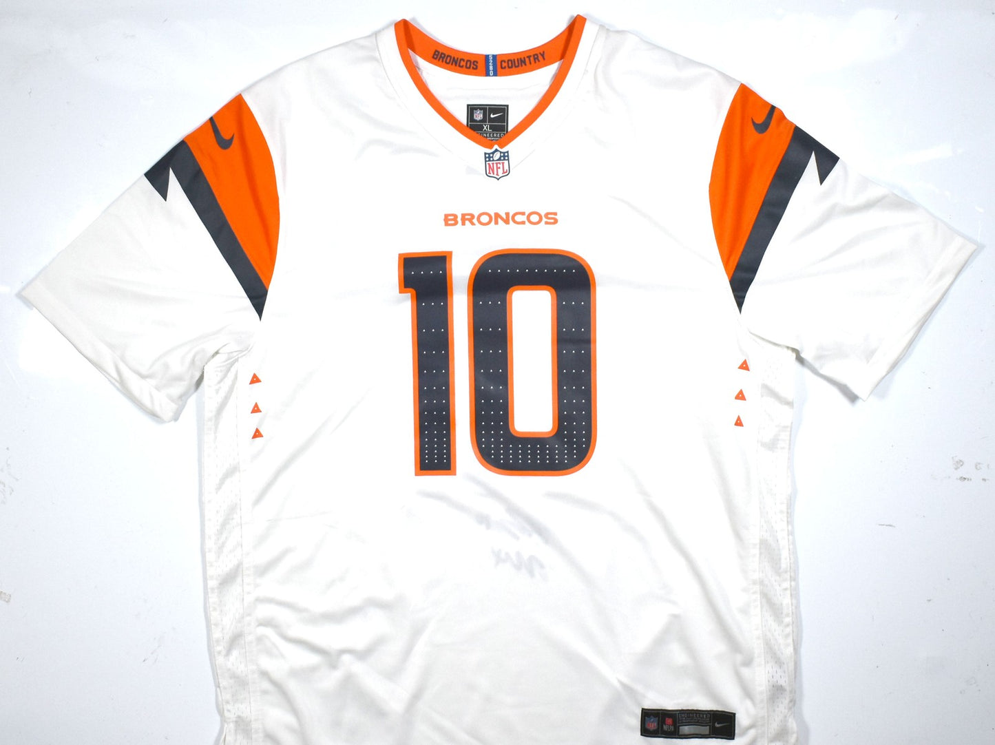 Bo Nix Autographed Denver Broncos White Jersey