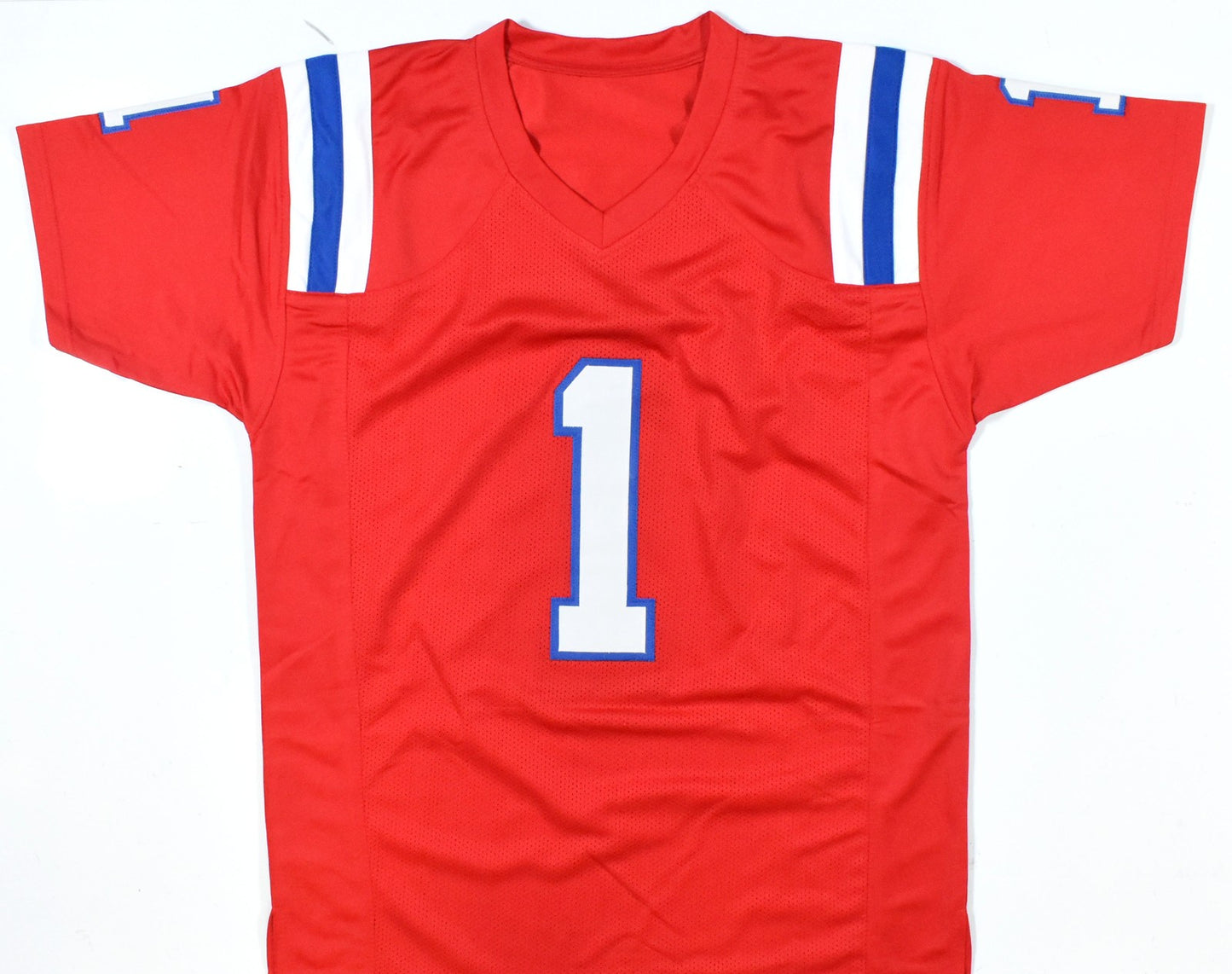 A.J. Brown Autographed Red Custom Jersey