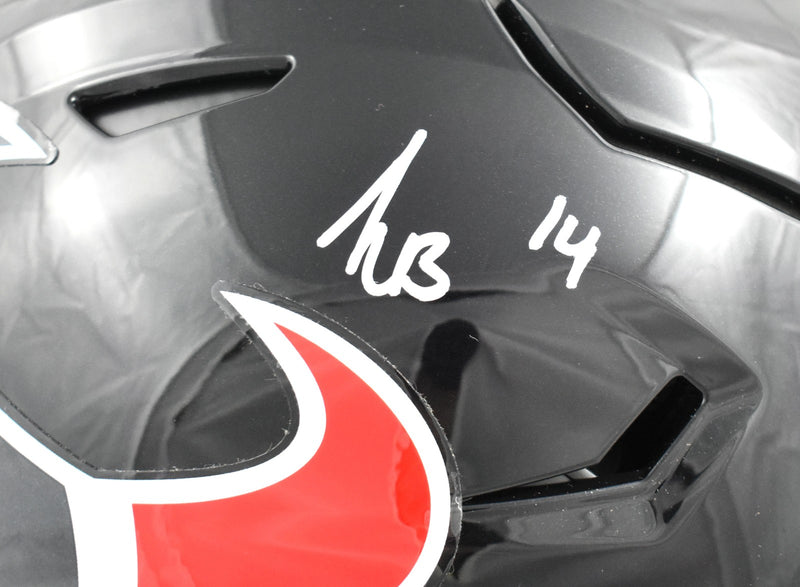 Kayshon Boutte Signed Houston Texans Full Size Speedflex Helmet