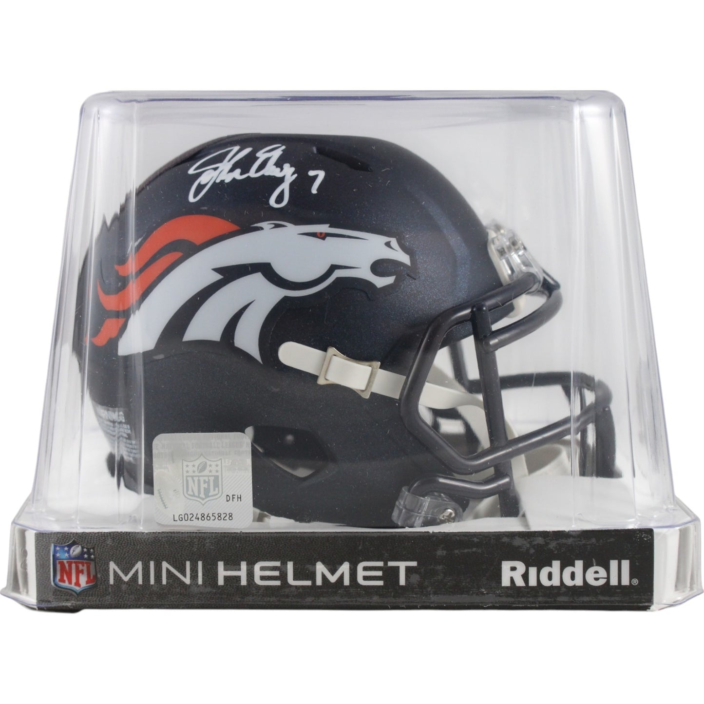 John Elway Denver Broncos Autographed Speed Mini Helmet (Beckett)