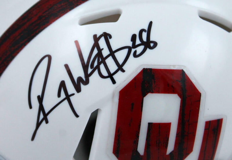 Roy Williams Signed Oklahoma Sooners Bring the Wood Speed Mini Helmet