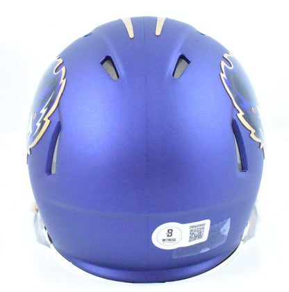 Rashod Bateman Autographed Baltimore Ravens 2024 Alternate Speed Mini Helmet