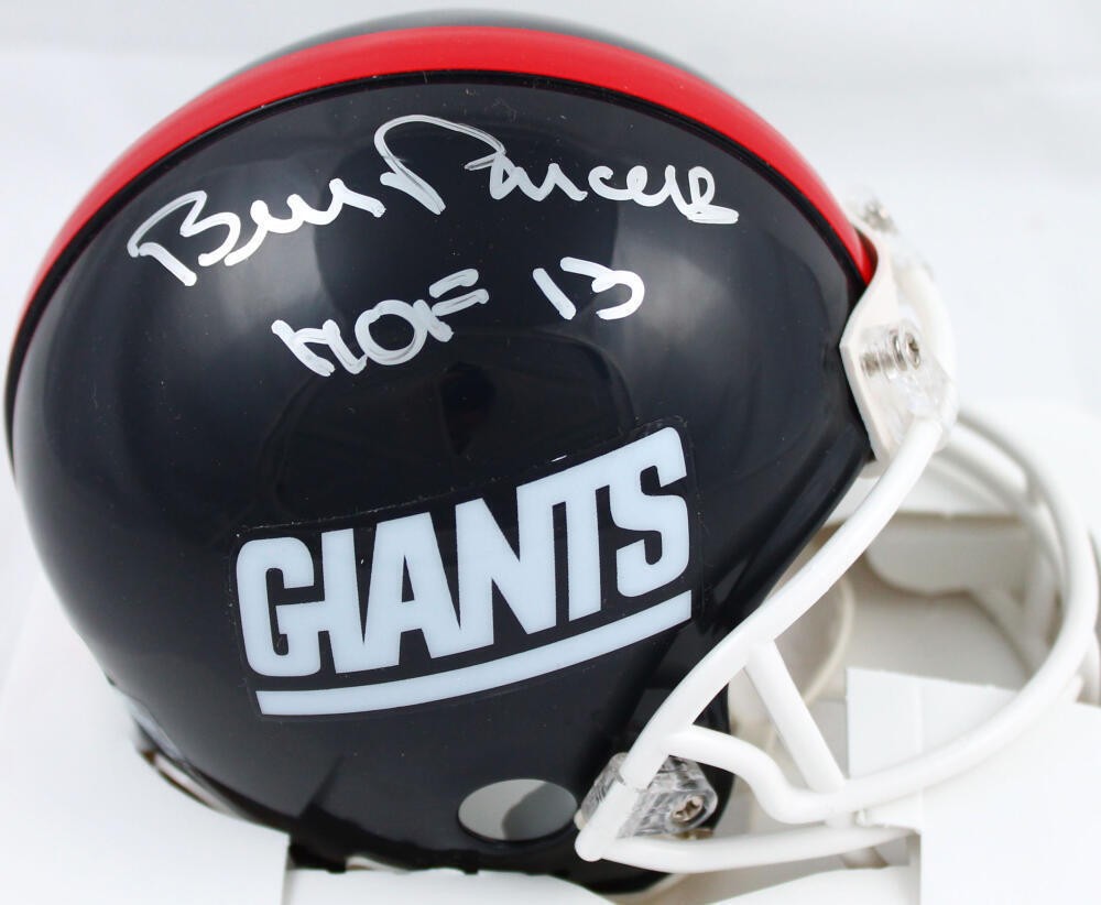 Bill Parcells Signed New York Giants Mini Helmet (HOF Inscription)