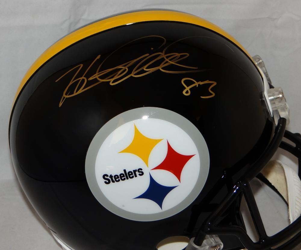 Heath Miller Signed Pittsburgh Steelers Gold Full Size Helmet