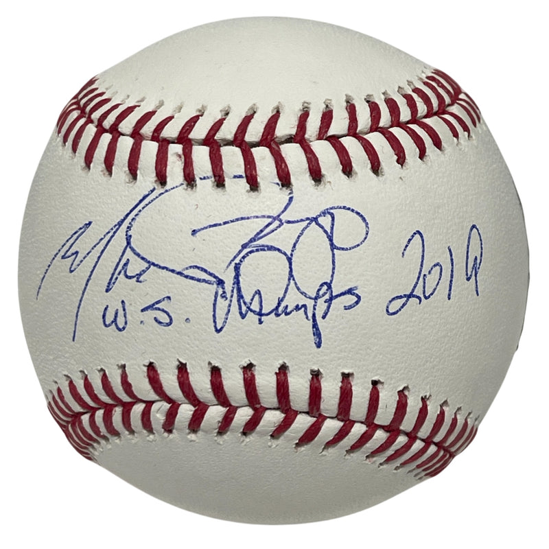 Mike Rizzo Signed Rawlings Official MLB Baseball "WS Champs" Beckett COA