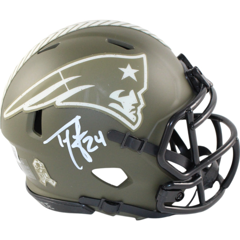 Ty Law New England Patriots 2022 Salute To Service Mini Helmet