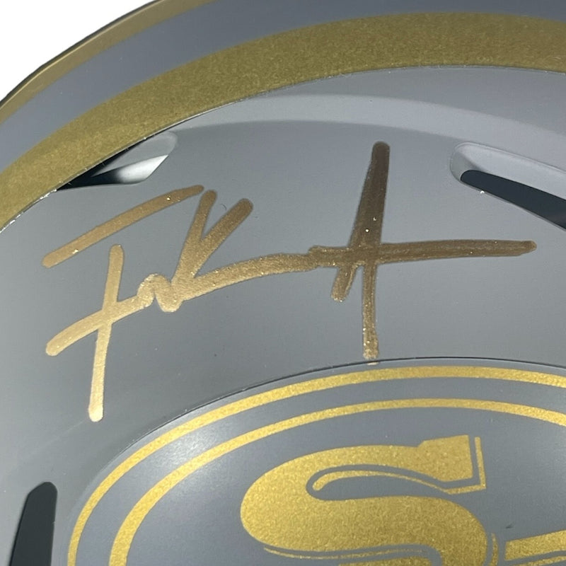 Frank Gore San Francisco 49ers Signed Slate Mini Helmet Beckett COA