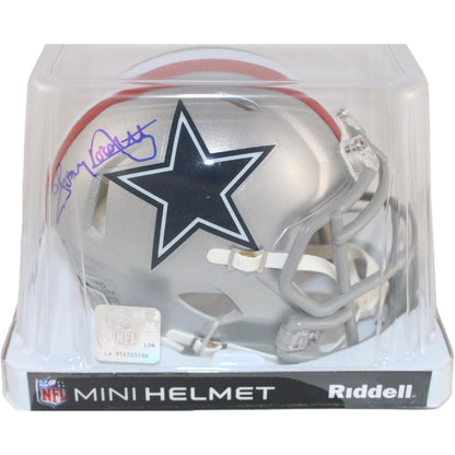 Tony Dorsett Autographed Dallas Cowboys 1976 Throwback Mini Helmet