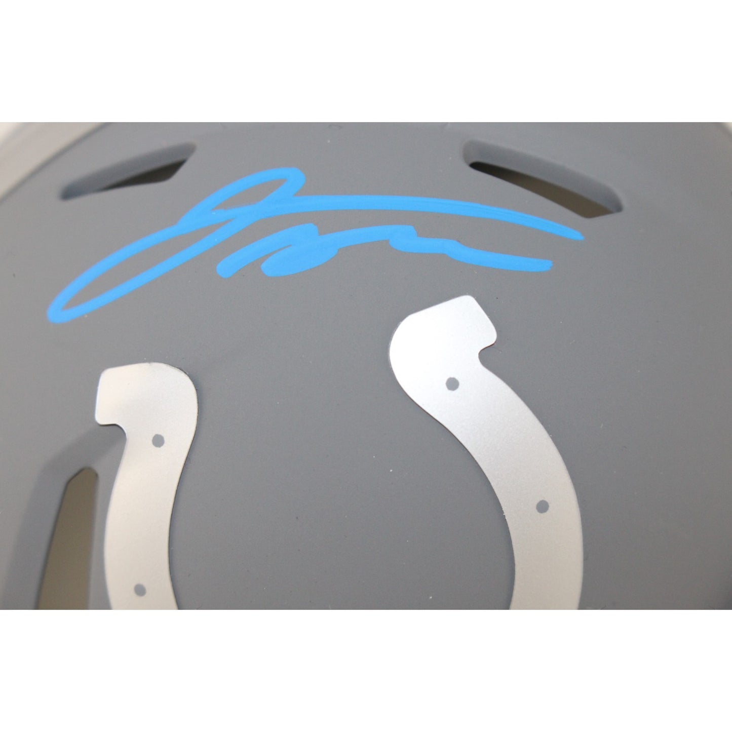 Jonathan Taylor Autographed Indianapolis Colts Slate Mini Helmet